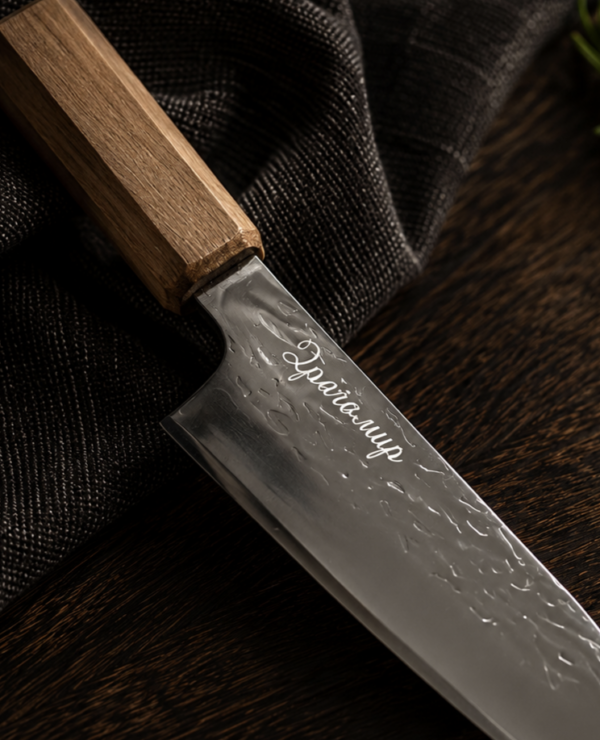 Knife engraving: Cyrillic · blade
