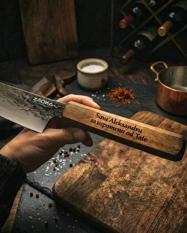 Knife engraving: Dedication · handle